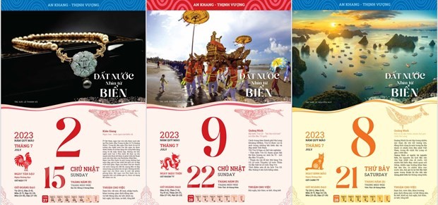 New calendar introduces culture of coastal provinces, cities - ảnh 1