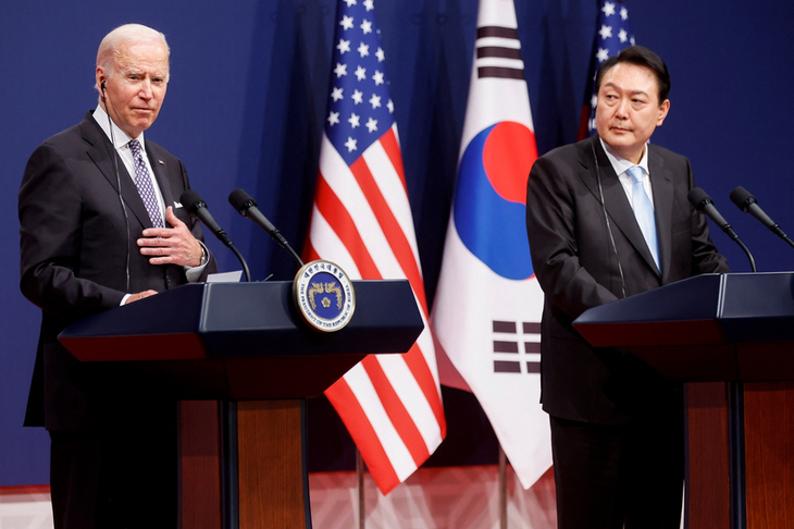KTT AS-Republik Korea: AS Berjanji Mencegah Serangan Nuklir RDRK - ảnh 1
