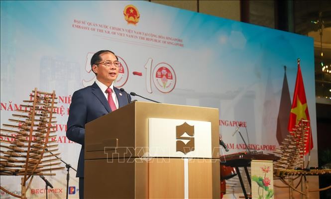 HUT ke-50 Hubungan Diplomatik Vietnam-Singapura: Hubungan Berkembang Dengan Kuat, Substantif, dan Makin Erat - ảnh 1