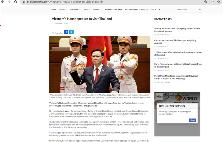 Memperkuat Kerja Sama Parlementer Vietnam-Thailand - ảnh 1
