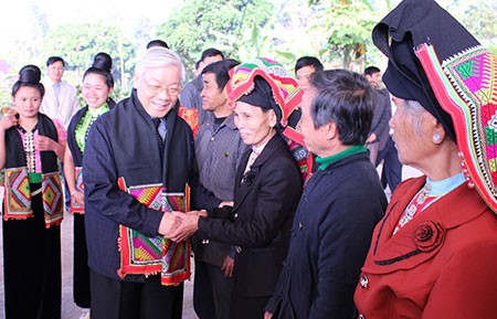 KPV-Generalsekretär Nguyen Phu Trong besucht die Provinz Son La - ảnh 1