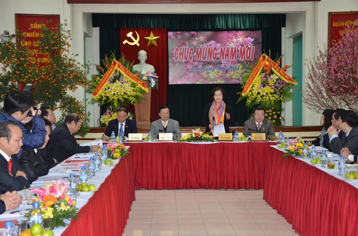 Vize-Parlamentspräsidentin Nguyen Thi Kim Ngan besucht Steueramt - ảnh 1