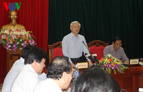 KPV-Generalsekretär Nguyen Phu Trong zu Gast in der Provinz Ha Tinh  - ảnh 1