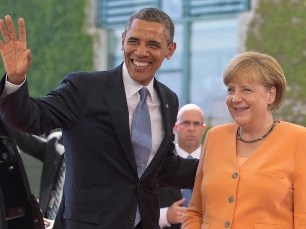 Angela Merkel wird mit Obama über die Ukraine-Krise und TTIP diskutieren - ảnh 1