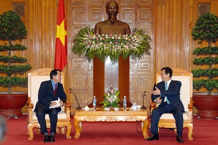 Premierminister Nguyen Tan Dung emfängt Yonhap-Präsident - ảnh 1