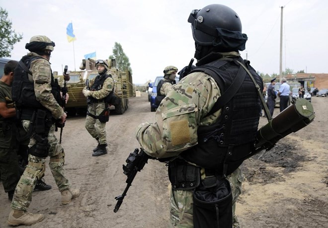 Präsident Poroschenko setzt die militärische Operation fort  - ảnh 1