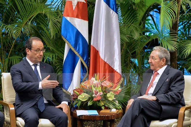 Der französische Präsident beendet seinen historischen Besuch in Kuba - ảnh 1