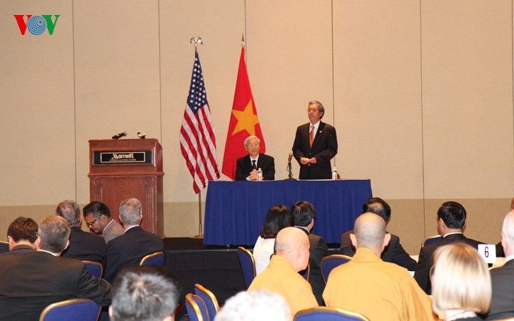 KPV-Generalsekretär Nguyen Phu Trong nimmt an Galadinner der US-Regierung teil - ảnh 1