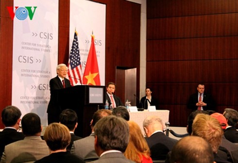KPV-Generalsekretär Nguyen Phu Trong besucht das US-Zentrum für Strategie und internationale Studien - ảnh 1