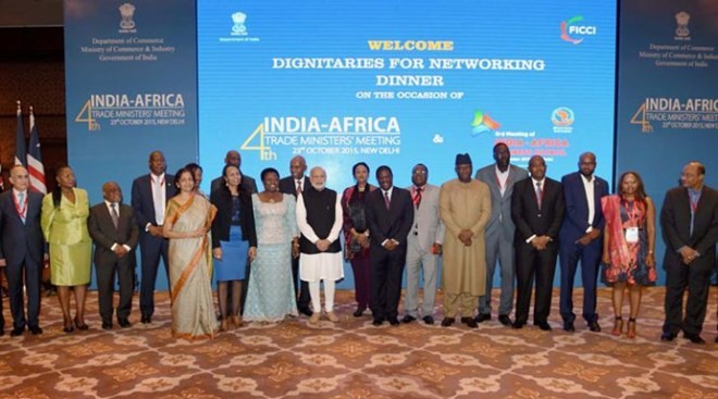 Indien und afrikanische Länder vereinbaren die Verstärkung der Zusammenarbeit - ảnh 1