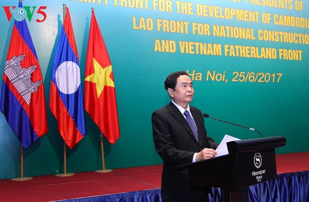 Konferenz für die Vorsitzenden der Vaterländischen Front von Kambodscha, Laos und Vietnam - ảnh 1