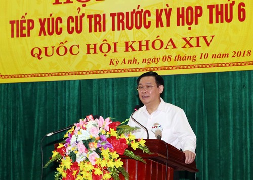 Vize-Premierminister Vuong Dinh Hue trifft Wähler in Ha Tinh  - ảnh 1
