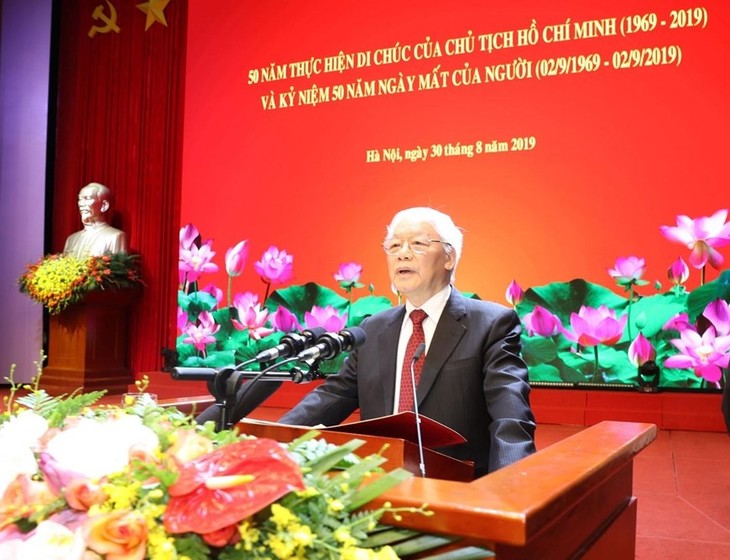 Die Nationalfeier zum 50. Jahrestag der Umsetzung des Testaments von Präsident Ho Chi Minh - ảnh 1
