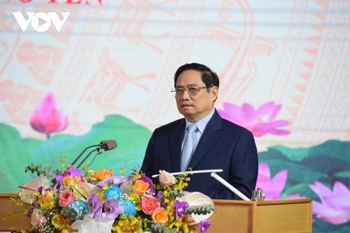 Premierminister Pham Minh Chinh: Hung Yen solle Wirtschaft im Einklang mit der Tradition entwickeln - ảnh 1