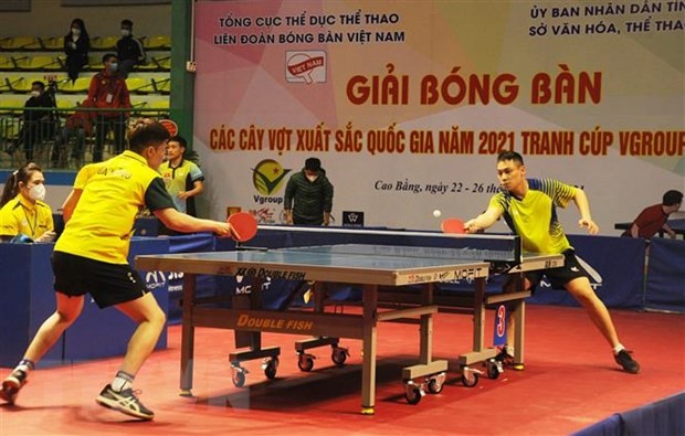 64 Spieler beteiligen sich am nationalen Tischtennis-Turnier 2021  - ảnh 1