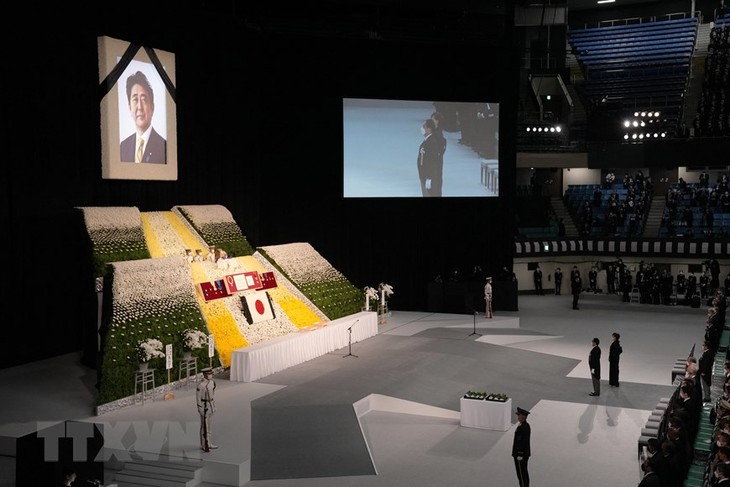 Staatsbegräbnis für den ehemaligen Premierminister Shinzo Abe in Japan - ảnh 1