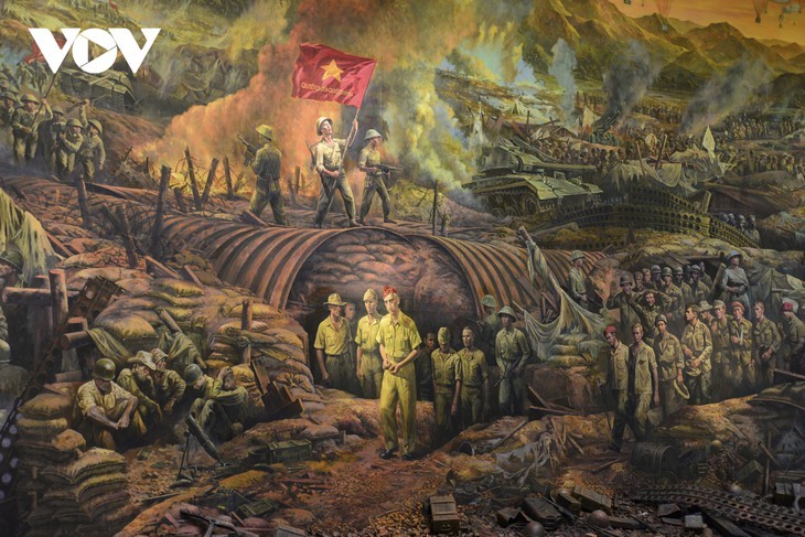 67e anniversaire de la victoire de Diên Biên Phu: une fresque panoramique de 3200m2 - ảnh 21