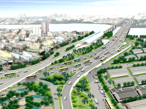 Phó Thủ tướng Hoàng Trung Hải dự lễ khởi công xây dựng cầu Sài Gòn 2 - ảnh 2