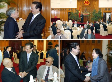 Thủ tướng Nguyễn Tấn Dũng gặp mặt các thành viên Chính phủ qua các thời kỳ - ảnh 2