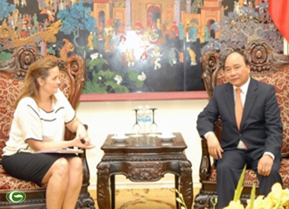 Phó Thủ tướng Nguyễn Xuân Phúc tiếp Bộ trưởng Thương mại và Đầu tư Đan Mạch - ảnh 1