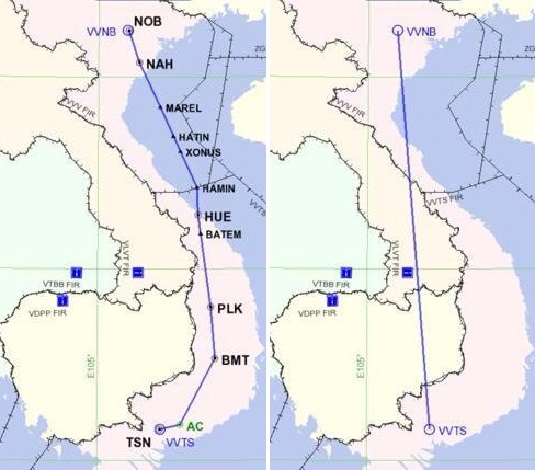Vietnam Airlines hoàn tất thử nghiệm đường bay 'vàng' - ảnh 1