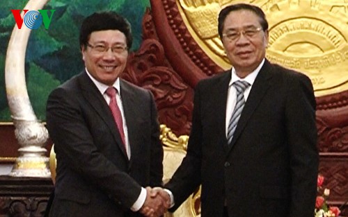 Phó Thủ tướng, Bộ trưởng Ngoại giao Phạm Bình Minh thăm chính thức CHDCND Lào  - ảnh 1