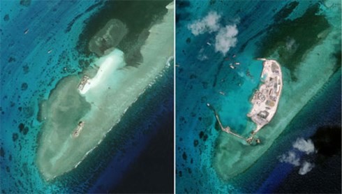 Mỹ quan ngại hành động bồi đắp đá của Trung Quốc tại Biển Đông  - ảnh 1
