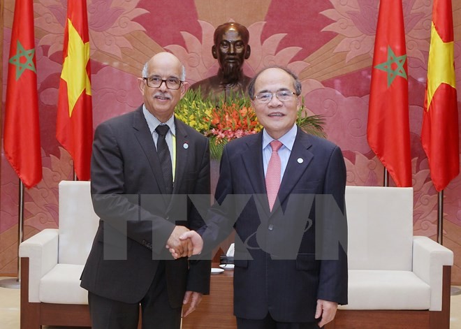 Председатель НС СРВ Нгуен Шинь Хунг принял председателя верхней палаты Марокко - ảnh 1