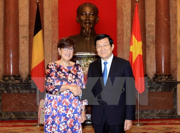 Президент СРВ Чыонг Тан Шанг принял послов, вручающих ему верительные грамоты - ảnh 1