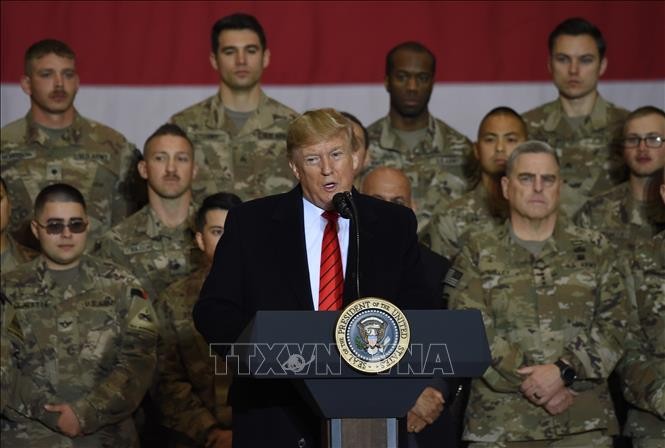 Трамп прибыл с необъявленным визитом в Афганистан  - ảnh 1