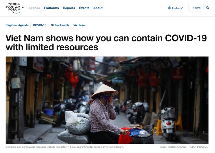 ВЭФ: Вьетнам служит «маяком» в борьбе с коронавирусной эпидемией  - ảnh 1