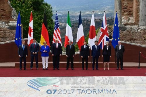 KTT G7: Pemimpin negara-negara mengeluarkan pernyataan bersama tentang masalah-masalah internasional - ảnh 1