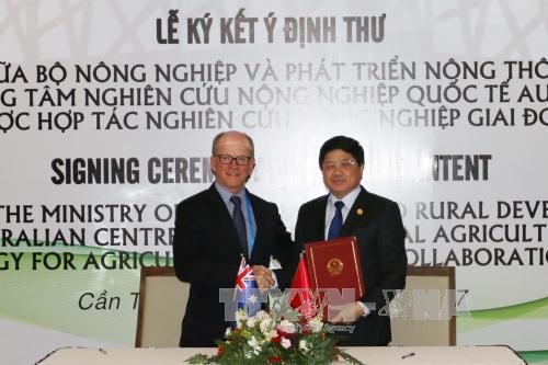 Vietnam dan Australia menandatangani protokol tentang kerjasama di bidang pertanian - ảnh 1