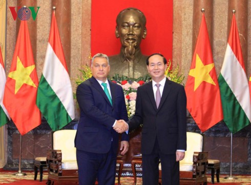 Presiden Vietnam, Tran Dai Quang menerima PM Hungaria, Orban Viktor - ảnh 1