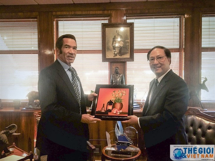 Vietnam dan Botswana memperkuat kerjasama ekonomi dan perdagangan - ảnh 1