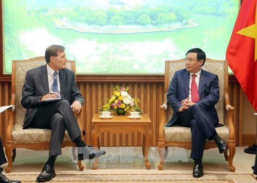 Deputi PM Vietnam, Vuong Dinh Hue menyambut bantuan USAID bagi badan-badan usaha Vietnam untuk berpartisipasi pada rantai suplai global - ảnh 1