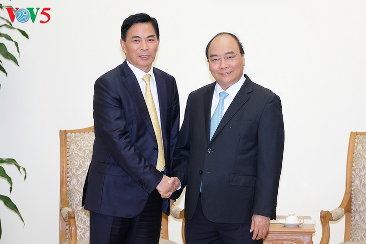 PM Vietnam, Nguyen Xuan Phuc menerima Shen Tian Qing, Presiden Grup Jia Yuan, Hong Kong, Tiongkok  - ảnh 1