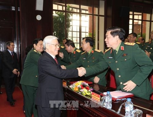 Sekjen KS PKV, Nguyen Phu Trong menghadiri Konferensi Militer Politik - ảnh 1