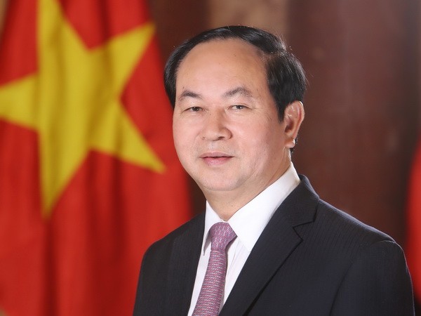 Presiden Vietnam, Tran Dai Quang menyambut baik gagasan-gagasan perkembangan India - ảnh 1