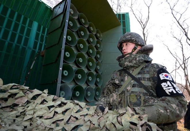 Republik Korea menghentikan siaran-siaran propaganda sepanjang garis perbatasan dengan RDRK - ảnh 1