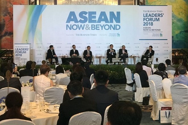 Singapura berseru kepada negara-negara ASEAN supaya bersatu menentang proteksionisme - ảnh 1