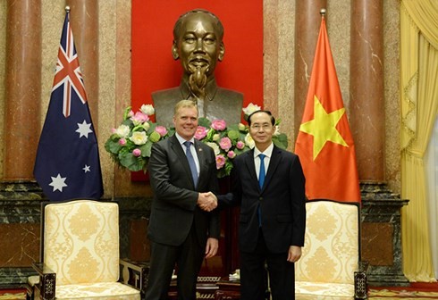 Presiden Vietnam, Tran Dai Quang menerima Ketua Majelis Rendah Australia, Tony Smith - ảnh 1