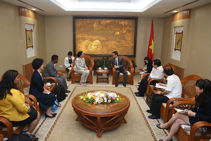 Deputi PM Vietnam, Vu Duc Dam menerima  Direktur Program Tuberkulosis global - ảnh 1
