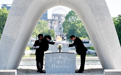 Peringatan ultah ke-73 Hari AS menjatuhkan bom atom di Kota Hiroshima - ảnh 1