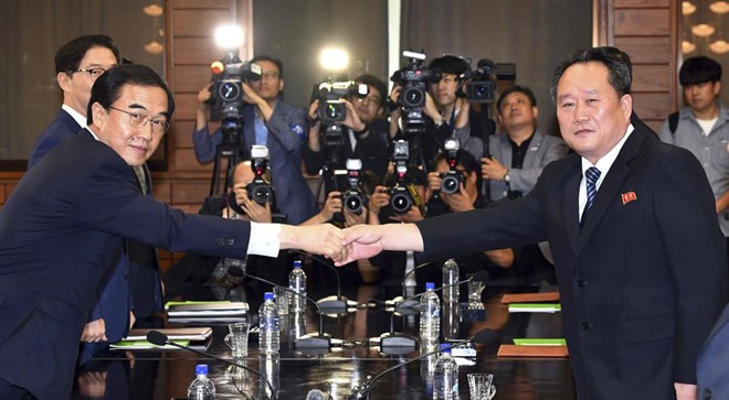 Republik Korea dan RDRK mengadakan perundingan tingkat tinggi untuk menyiapkan pertemuan puncak yang ke-3 - ảnh 1