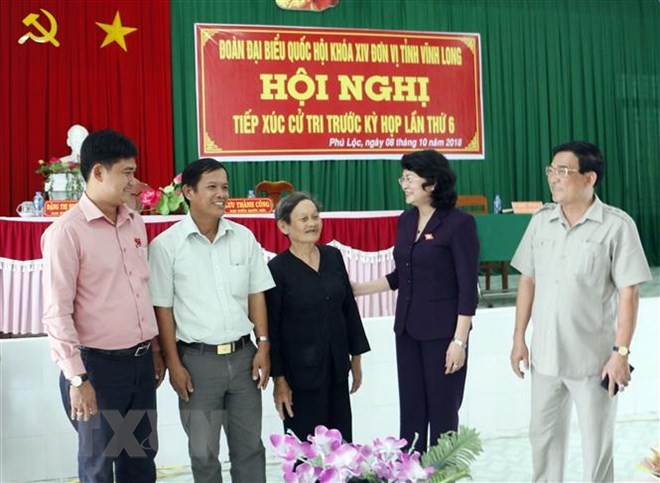 Rombongan anggota MN Vietnam di daerah-daerah mencatat pendapat para pemilih - ảnh 2