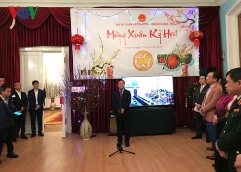 Komunitas orang Vietnam di luar negeri merayakan Hari Raya Tet Imlek 2019 - ảnh 1