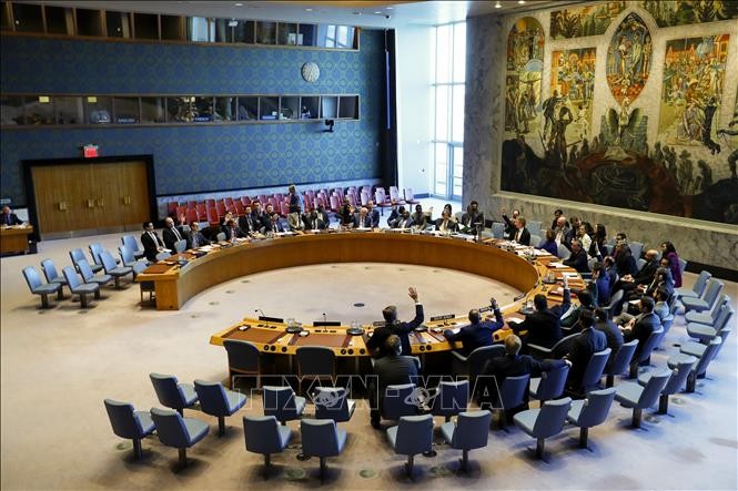 DK PBB mengesahkan resolusi memperpanjang waktu aktivitas dari Dewan pakar tentang bantuan pengawasan sanksi-sanksi terhadap RDRK - ảnh 1