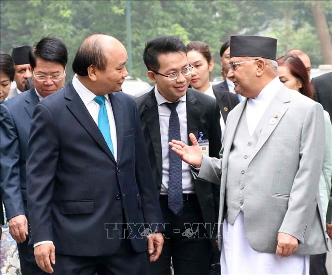 PM Nepal mengakhiri dengan baik kunjungan resmi di Vietnam - ảnh 1