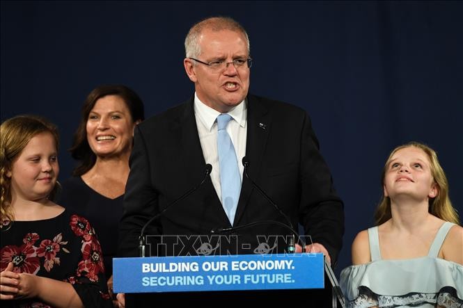 PM Australia, S.Morrison mengucapkan sumpah pelantikan untuk masa bakti baru  - ảnh 1